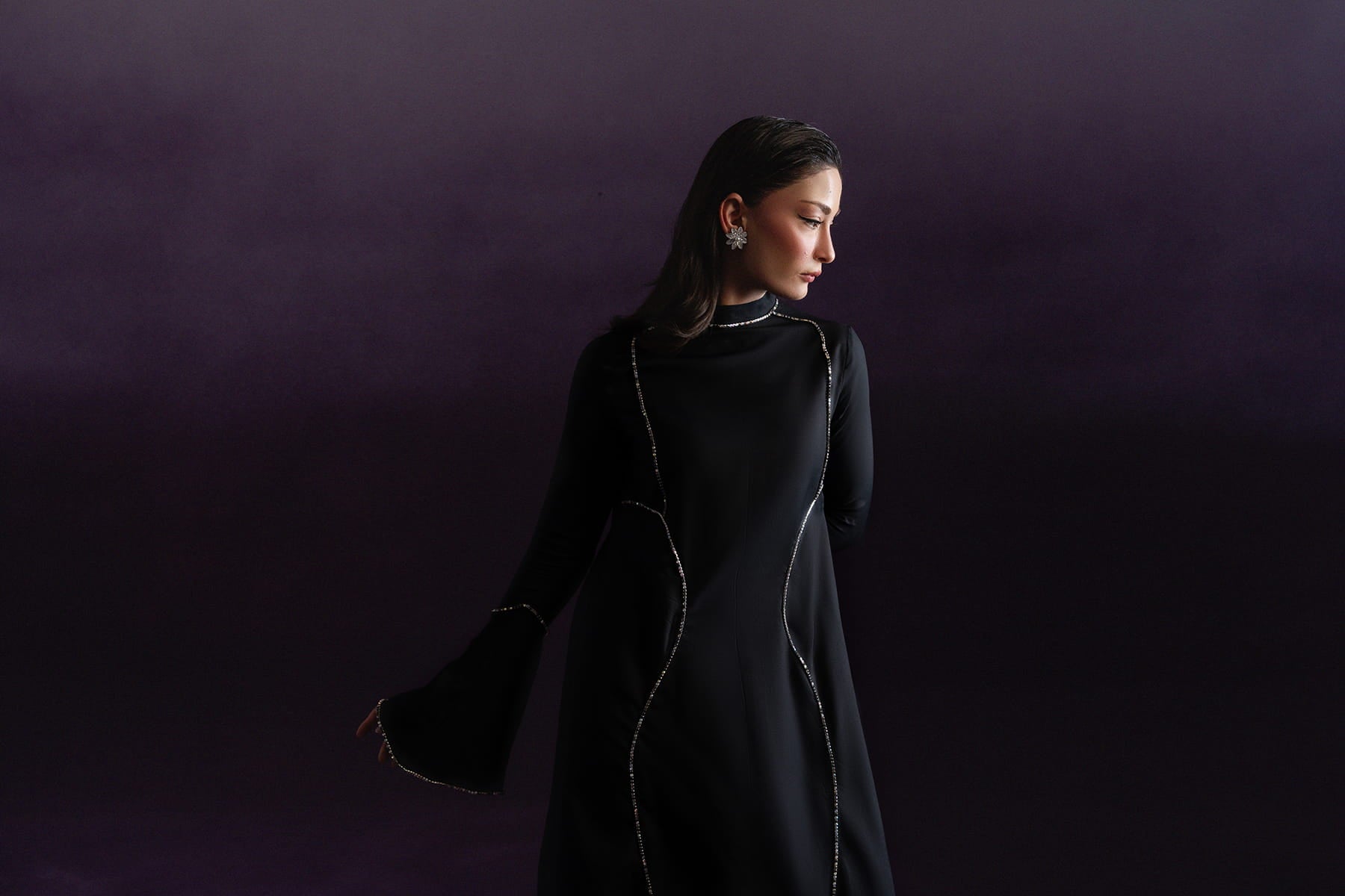Noir Illusion Kaftan