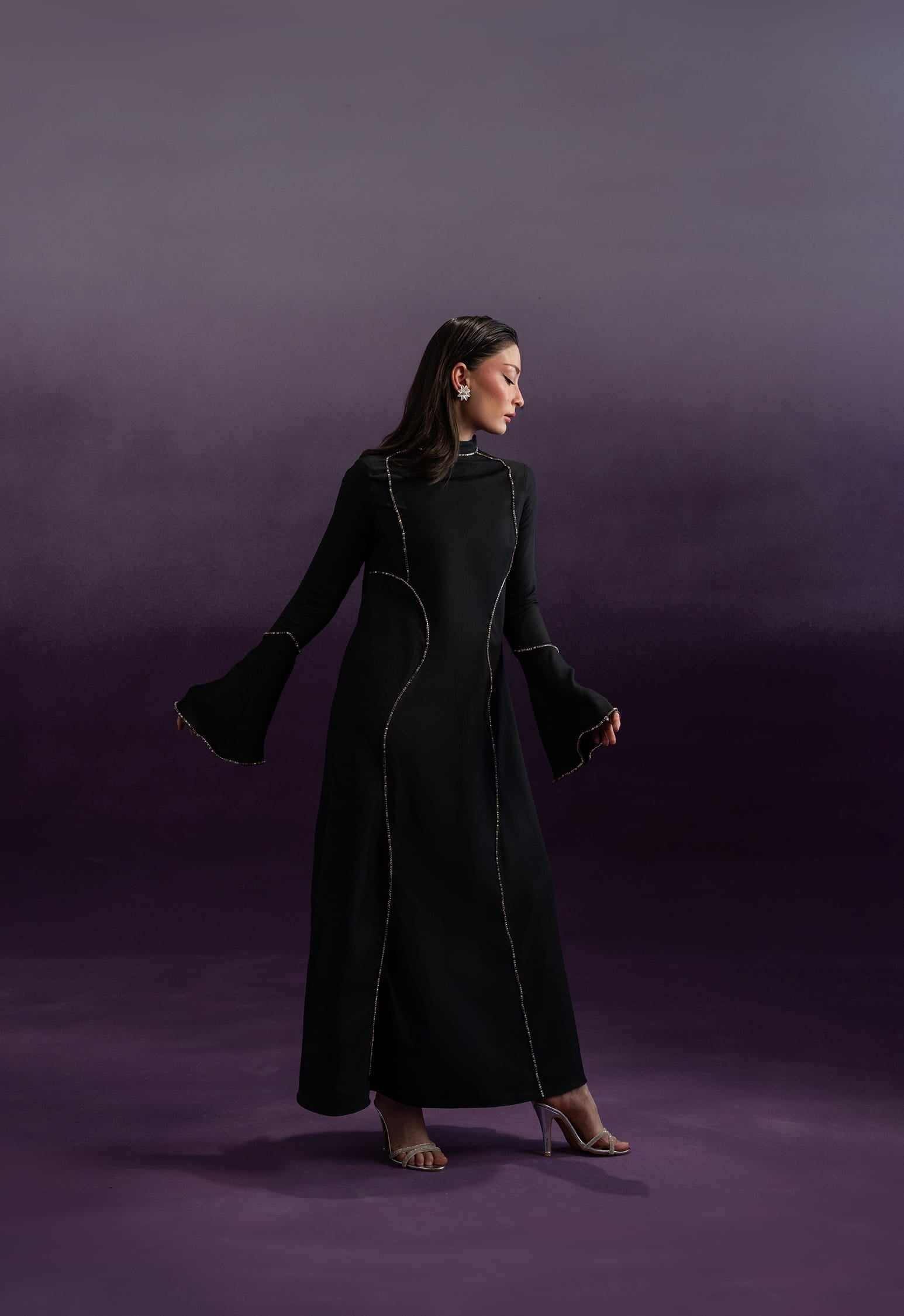 Noir Illusion Kaftan