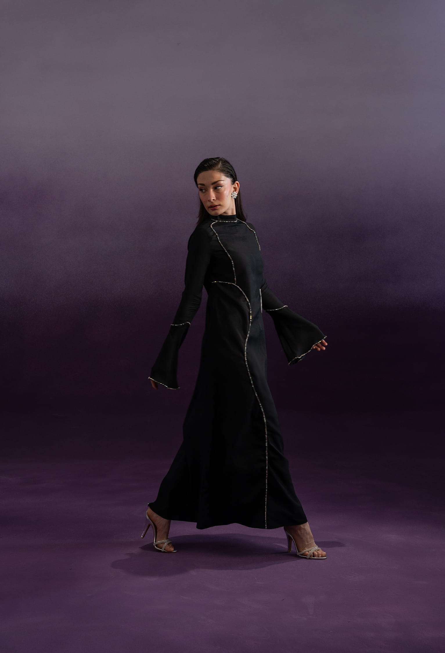 Noir Illusion Kaftan