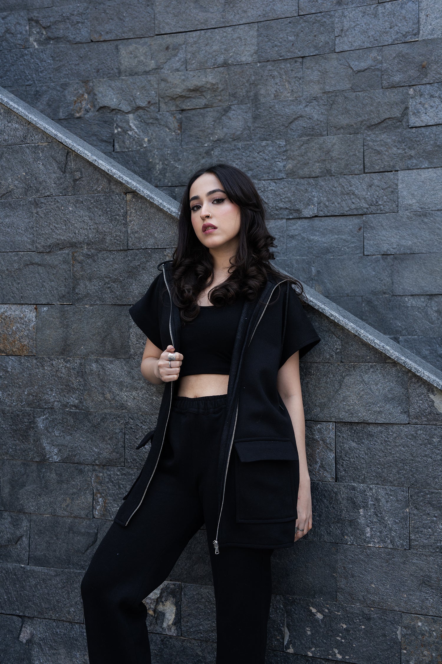 Midnight Melt Zipper Top
