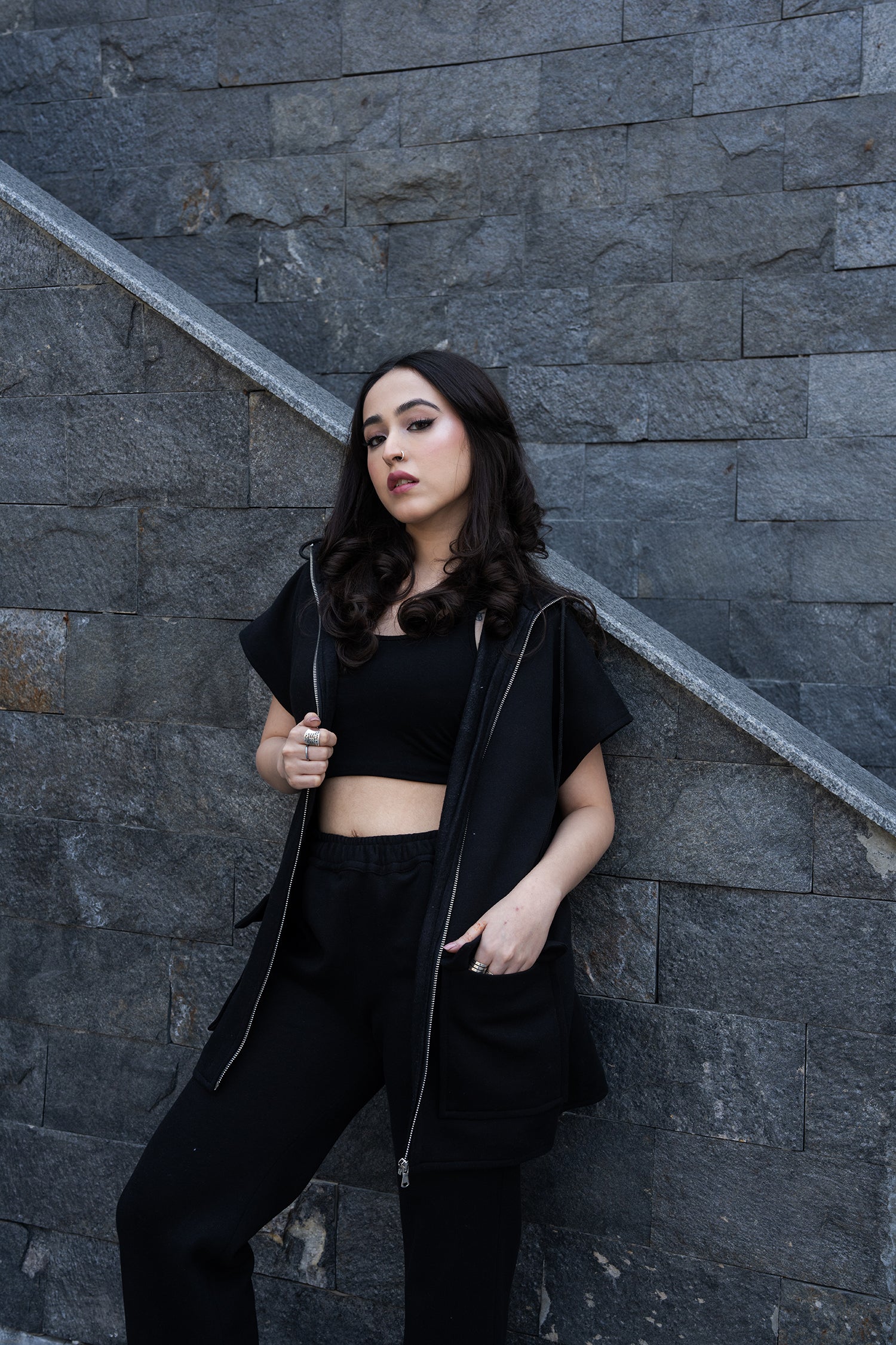 Midnight Melt Zipper Top
