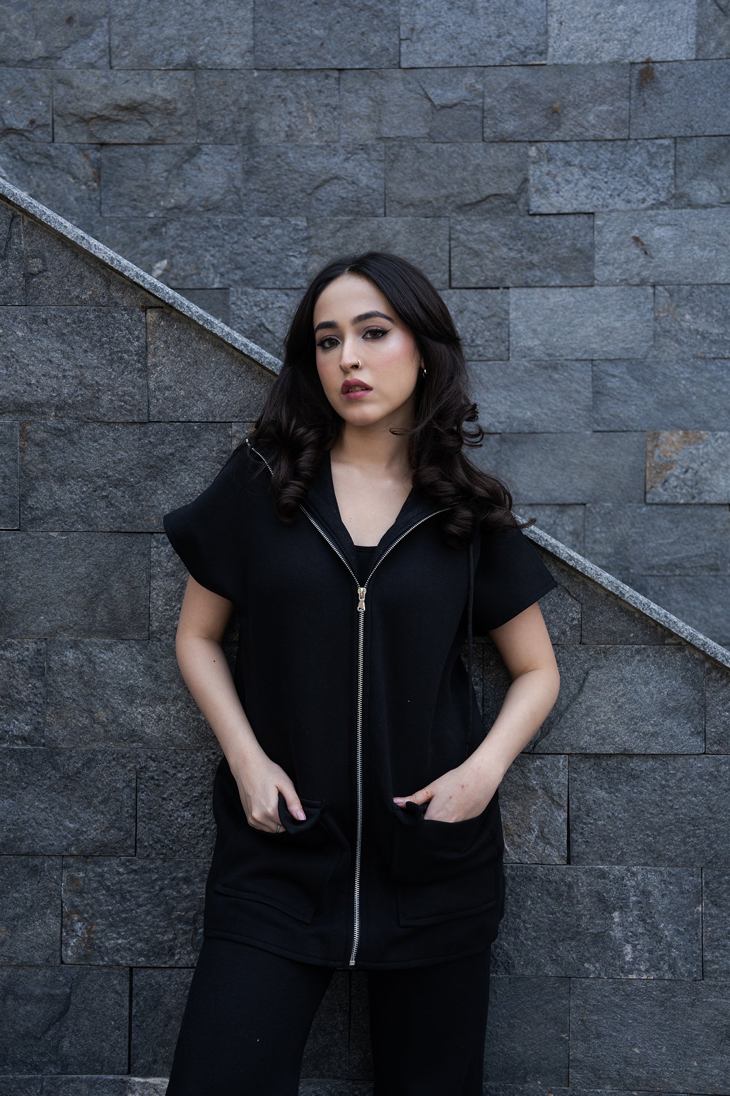 Midnight Melt Zipper Top