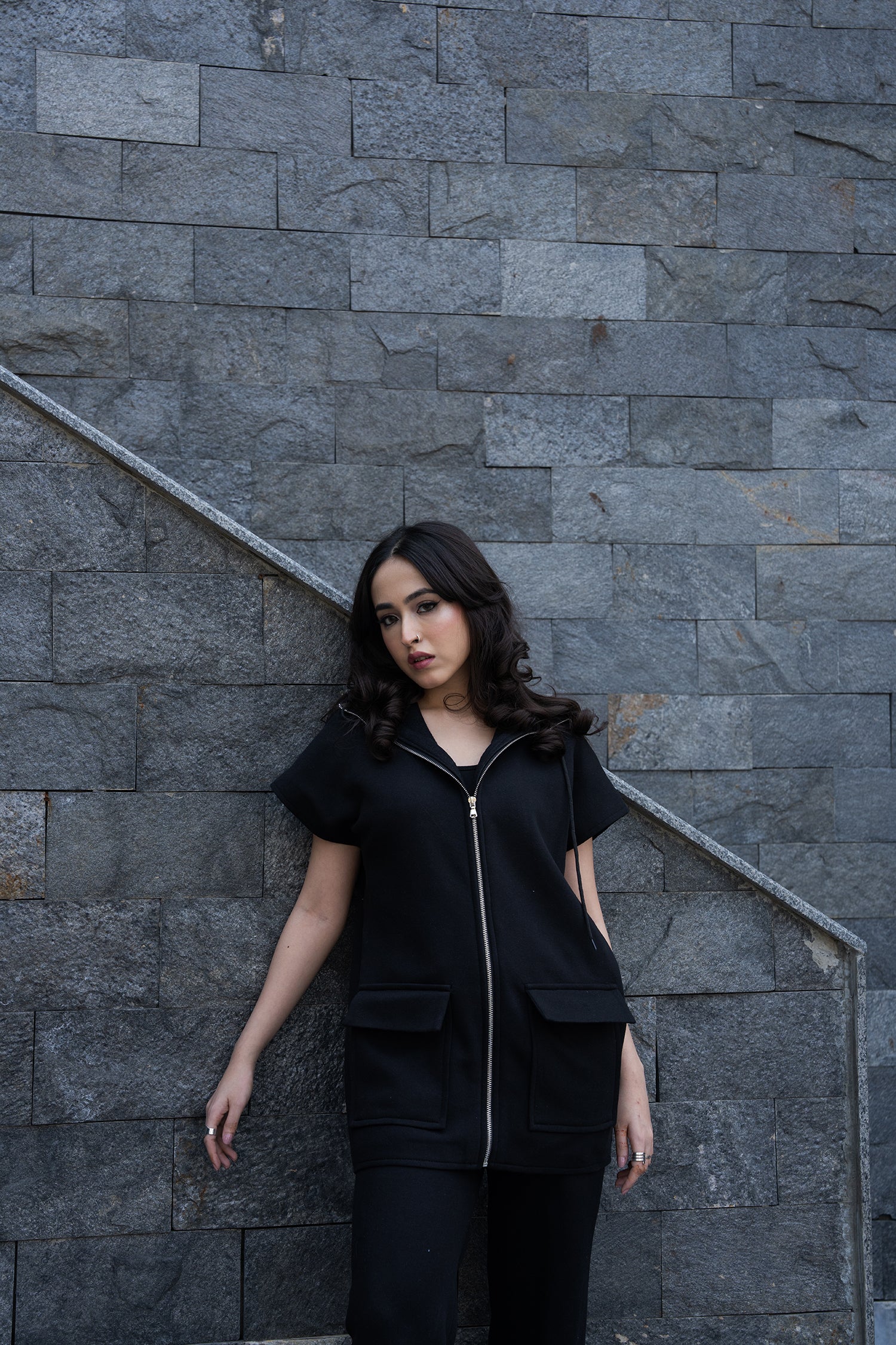 Midnight Melt Zipper Top