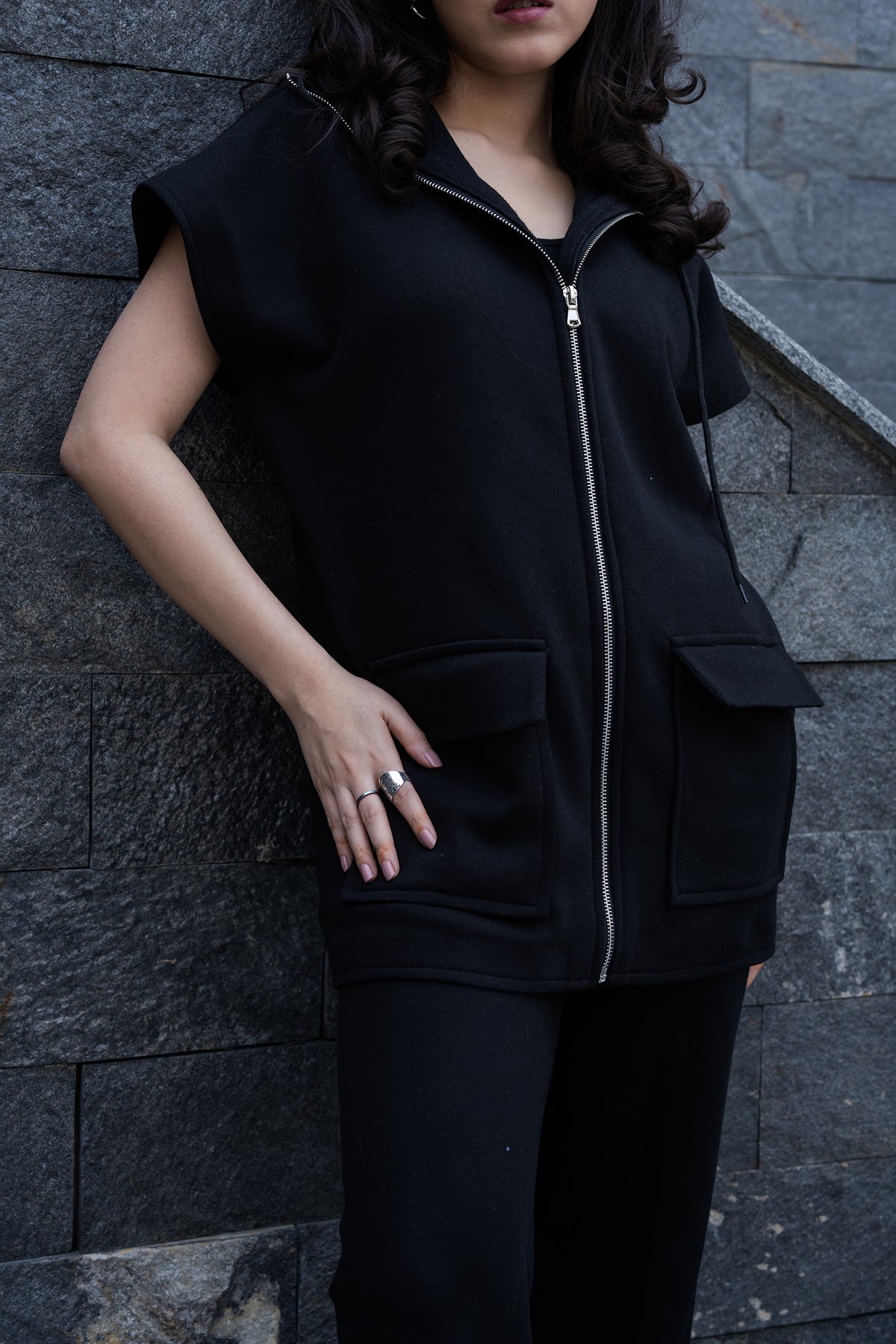 Midnight Melt Zipper Top