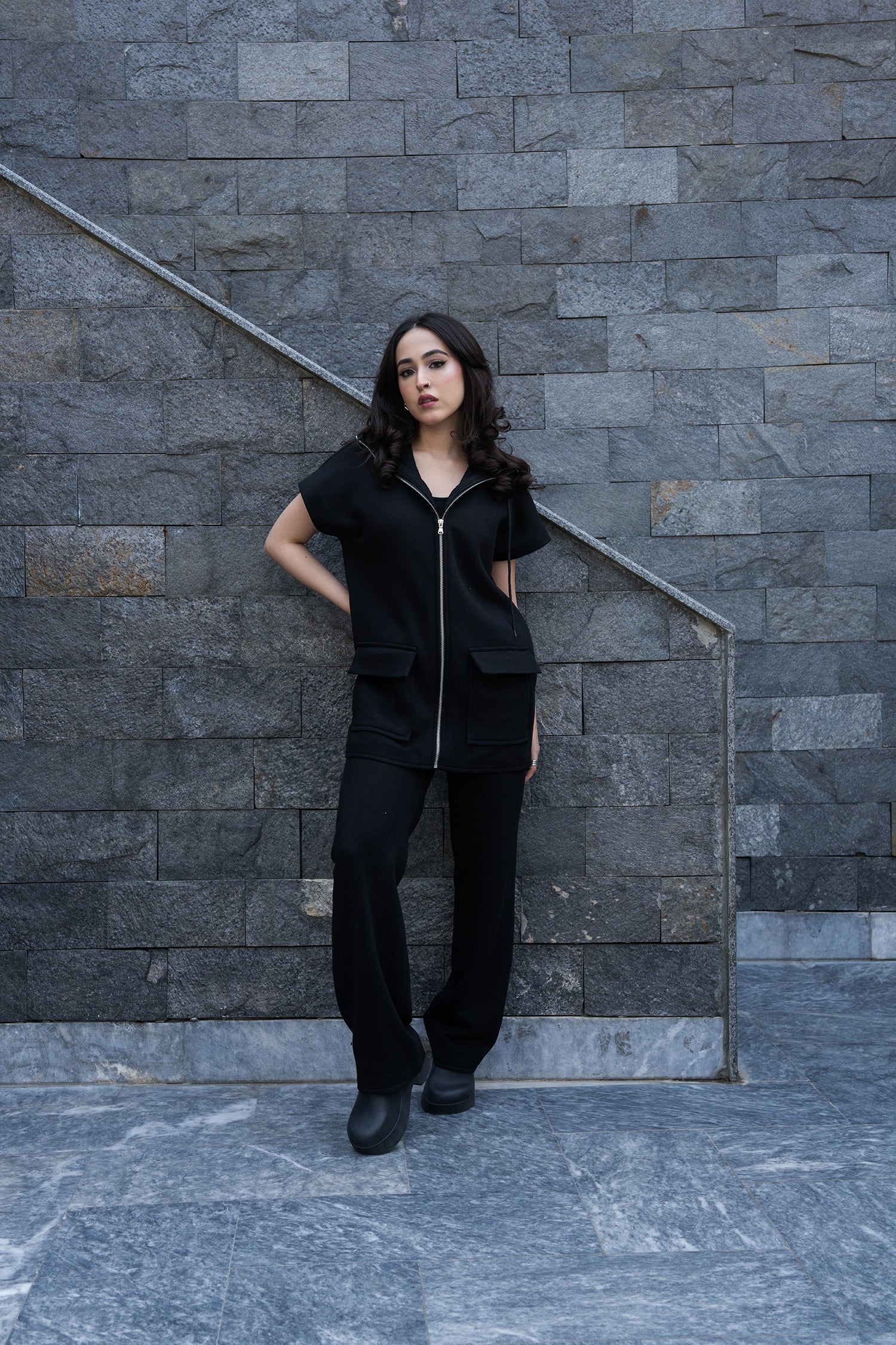 Midnight Melt Zipper Top