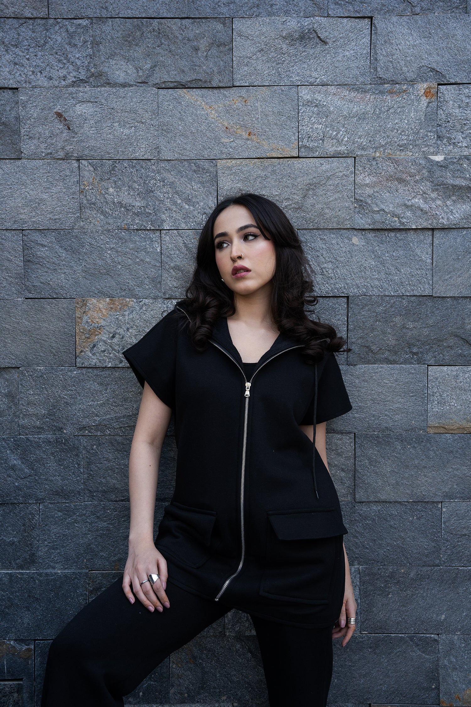 Midnight Melt Zipper Top