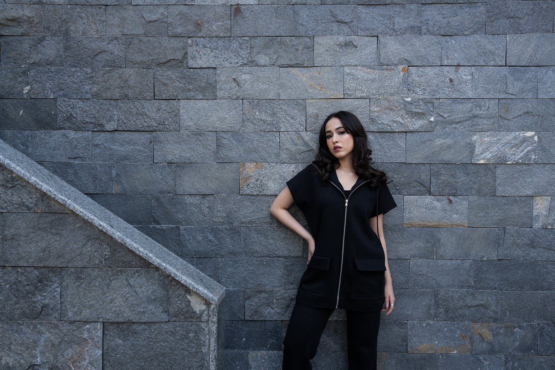 Midnight Melt Zipper Top