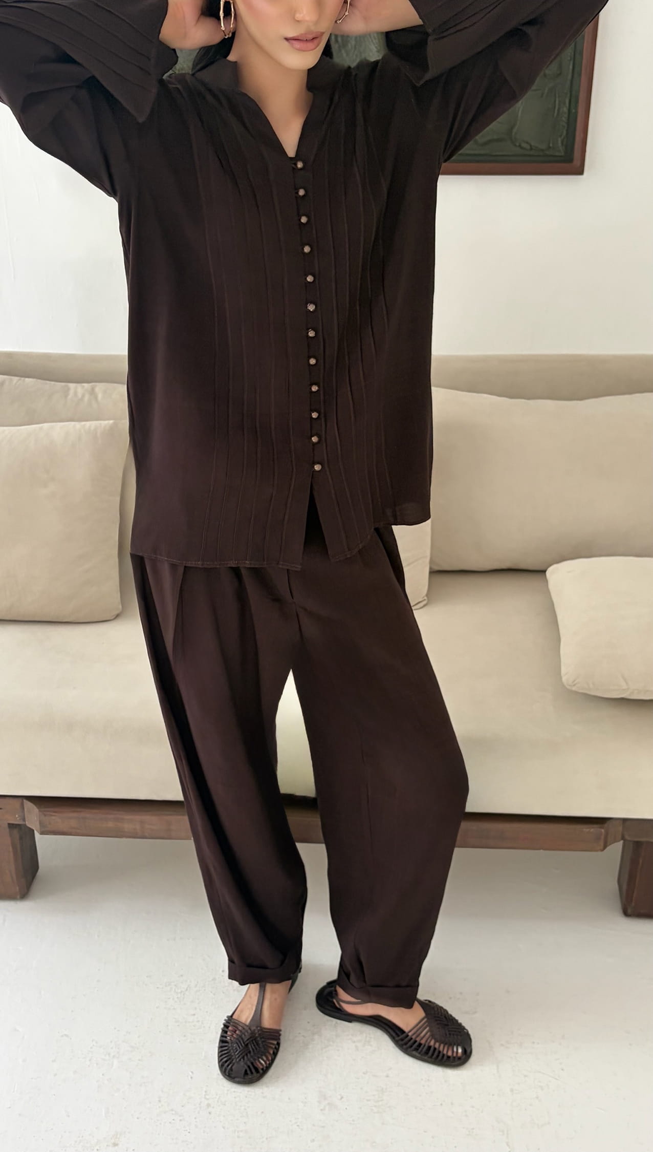 Pleated Ease Co-ord Set