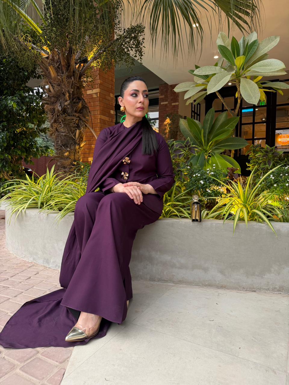 Eclipse Drape Set Plum