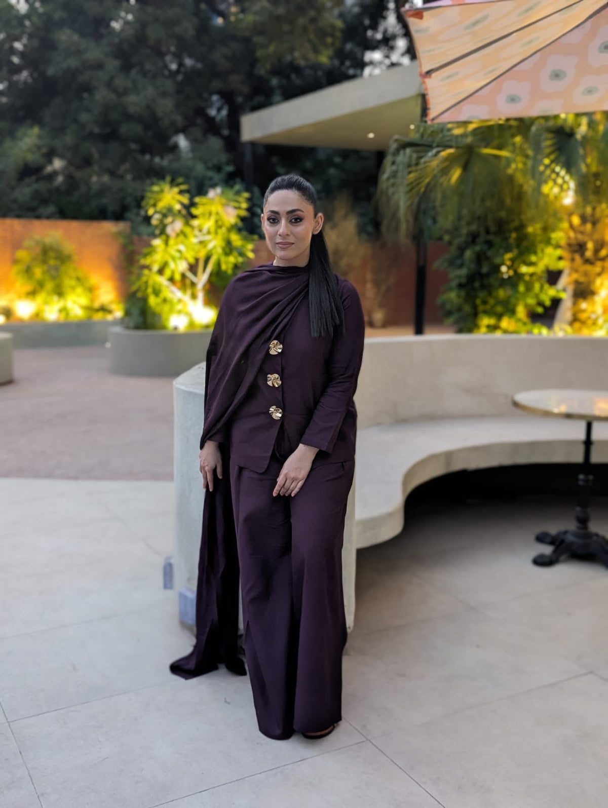 Eclipse Drape Set Plum