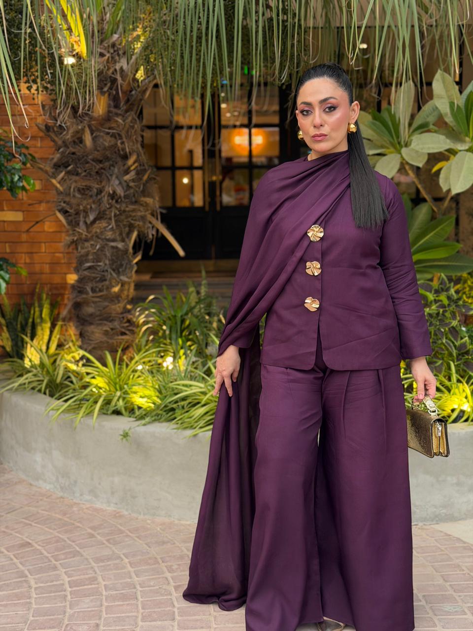Eclipse Drape Set Plum